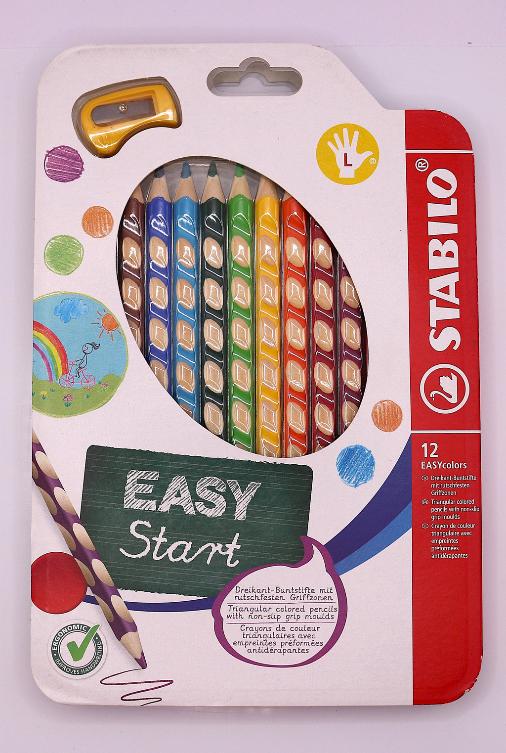 STABILO‑Buntstifte 12er‑Set inkl. Namensgravur und Spitzer