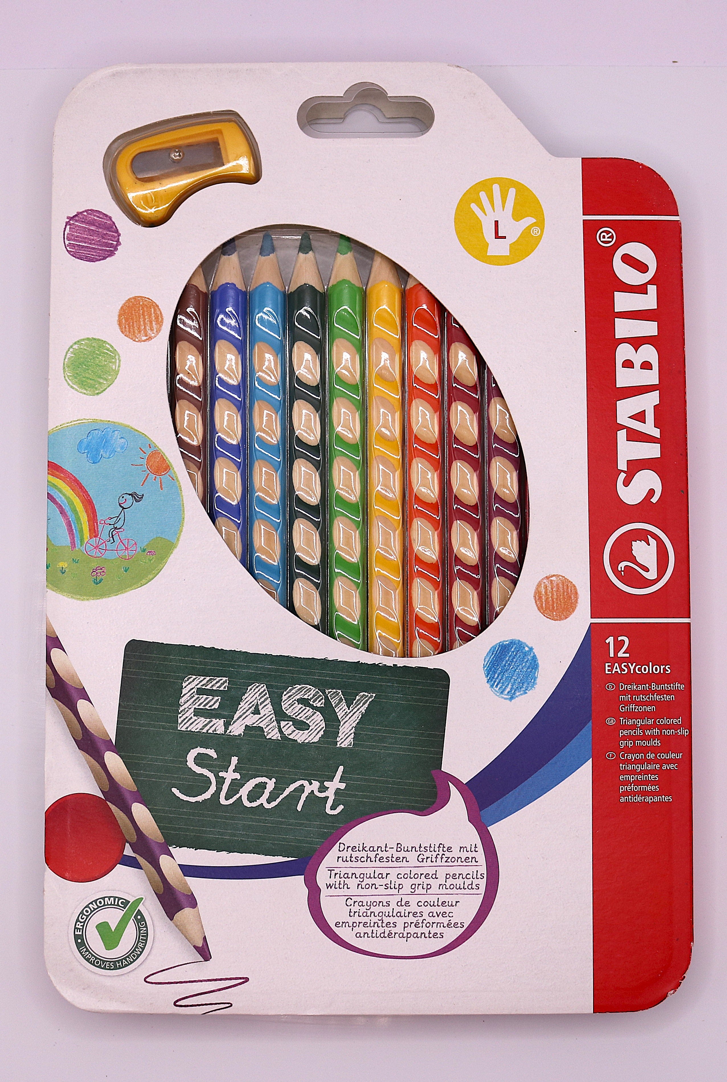 STABILO‑Buntstifte 12er‑Set inkl. Namensgravur und Spitzer